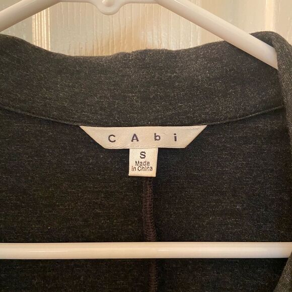 CAbi #994 Lisbon Topper Jacket Cardigan Ponte Coat Sweater Gray Women's Small - Picture 5 of 8